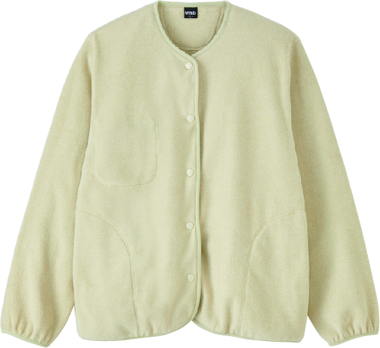 マイクロフリースカーデガンの画像