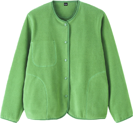 マイクロフリースカーデガンの画像