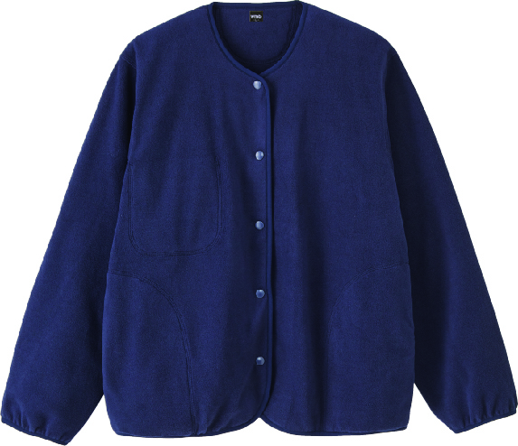 マイクロフリースカーデガンの画像