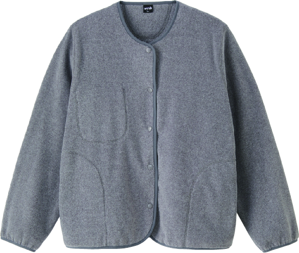 マイクロフリースカーデガンの画像