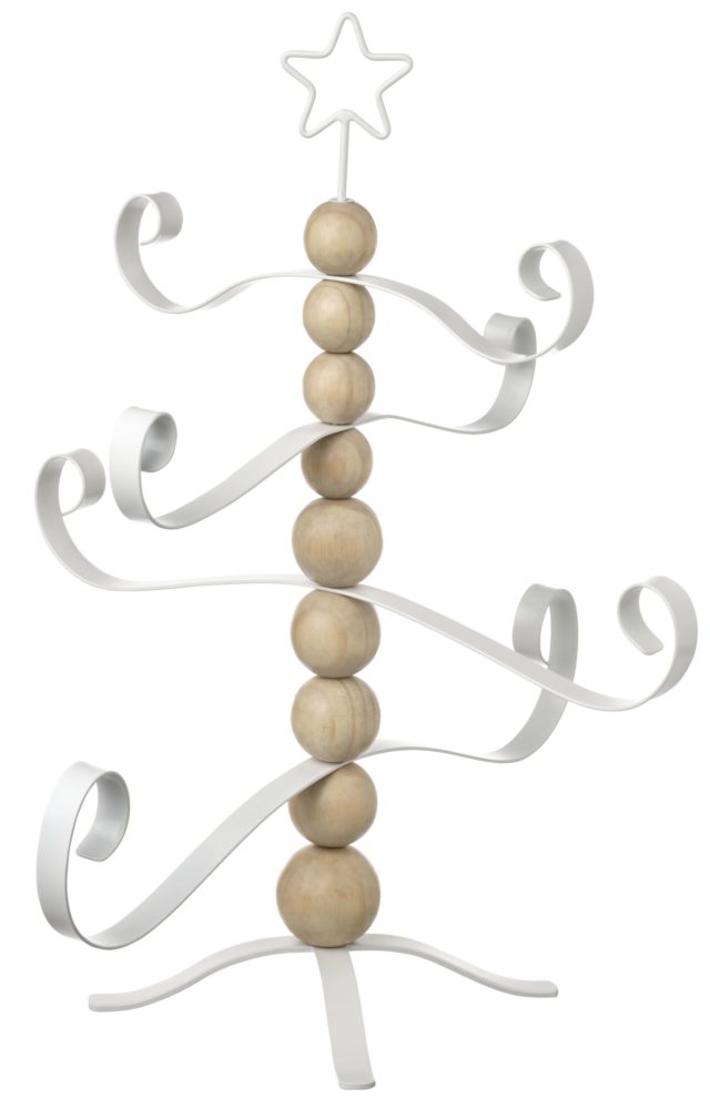 金属と木でできたミニツリー