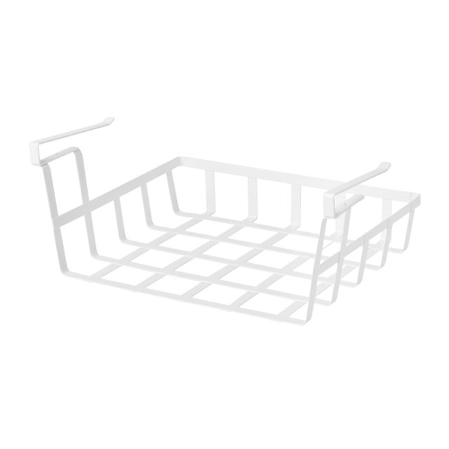 白いハンギングバスケット