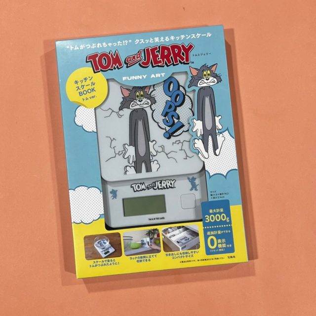 TOM and JERRY（TM） FUNNY ART キッチンスケールBOOK トムver.