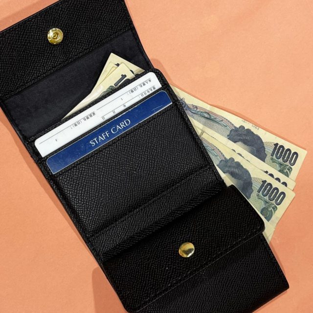 縦型財布の使用例