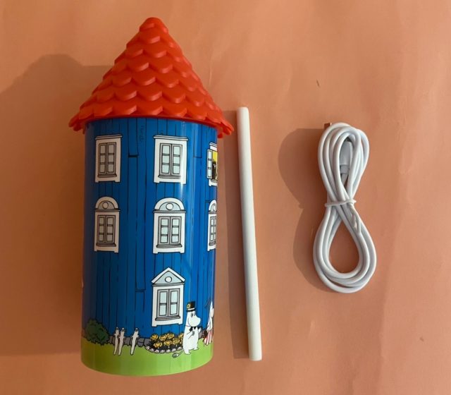 ムーミンやしき加湿器、吸水芯、USBケーブル