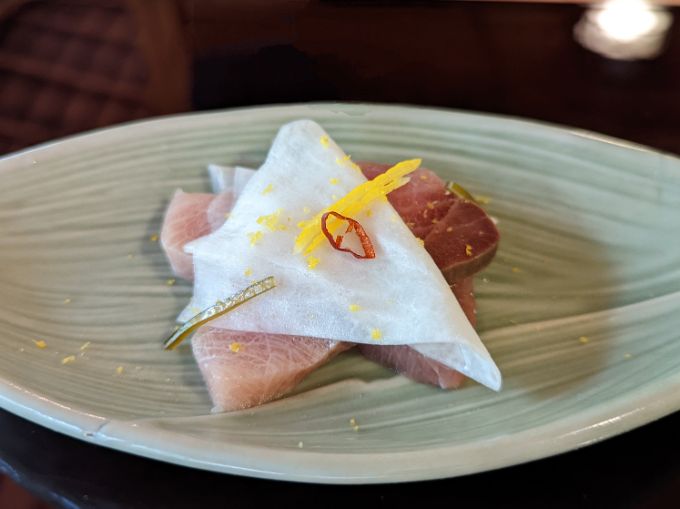 からすみ蕎麦ショートコースの写真