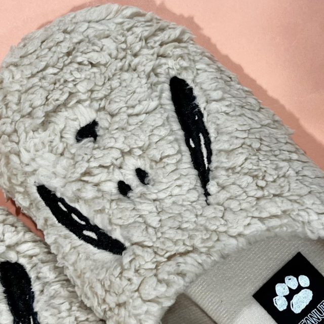 ルームシューズのつま先部分