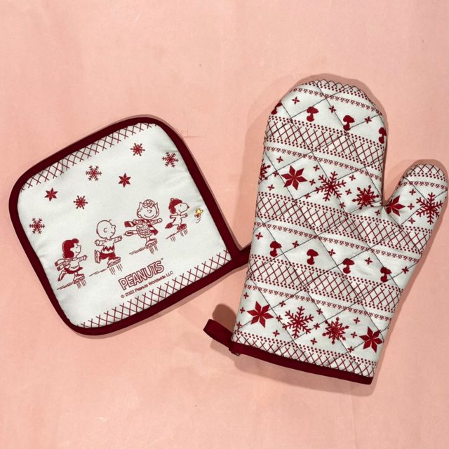 付録のミトンと鍋敷きの物撮り