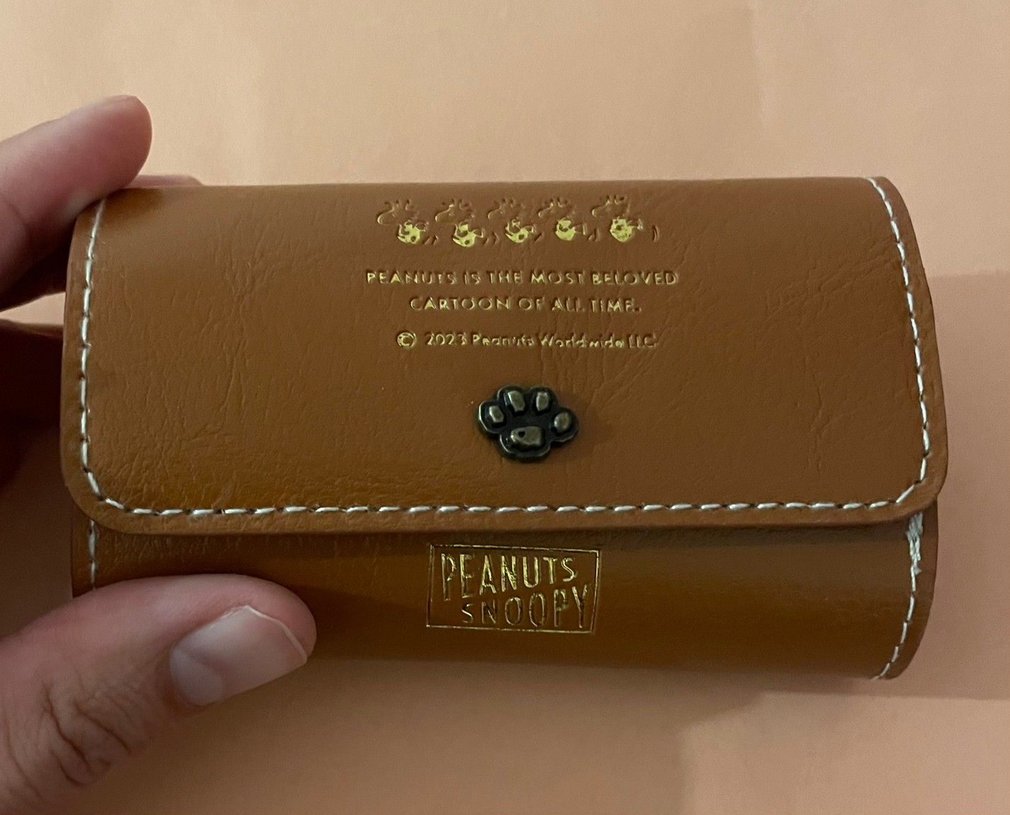 極小財布キャメル