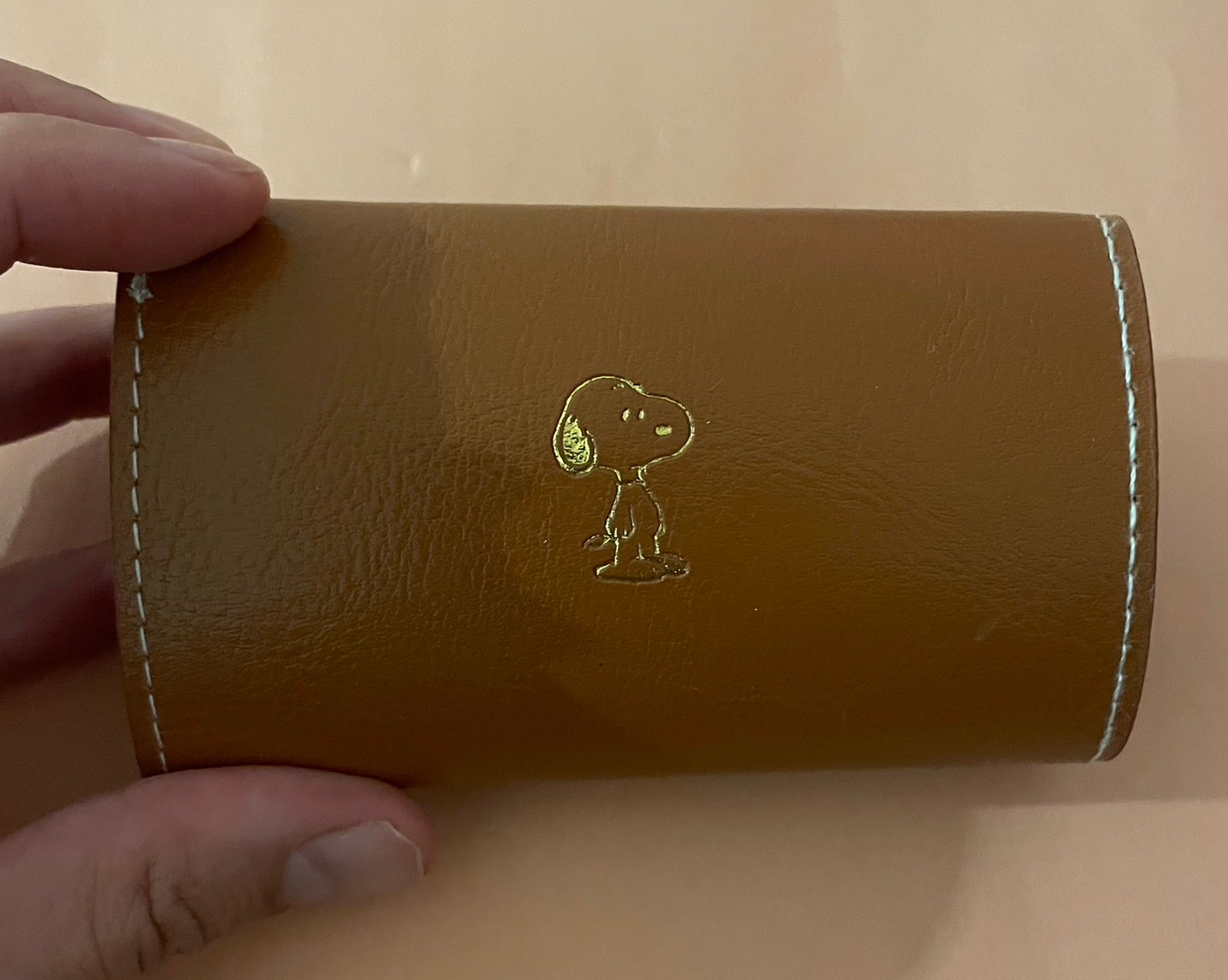 極小財布キャメルの裏面