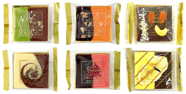 6種類のタブレットショコラ