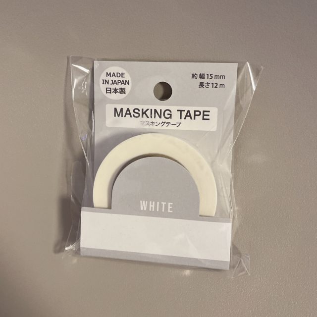 白マステの置き撮り写真