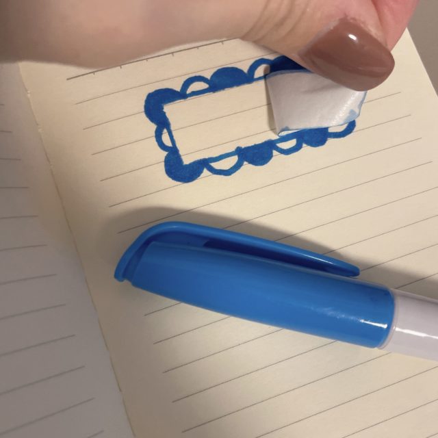 フレームを作る写真