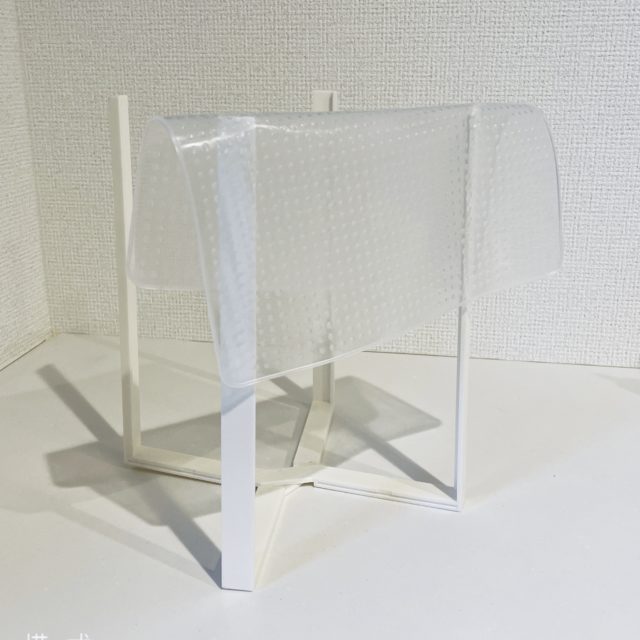 シリコーンラップを乾燥させる写真