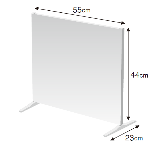 キッチンパネルのサイズ表示