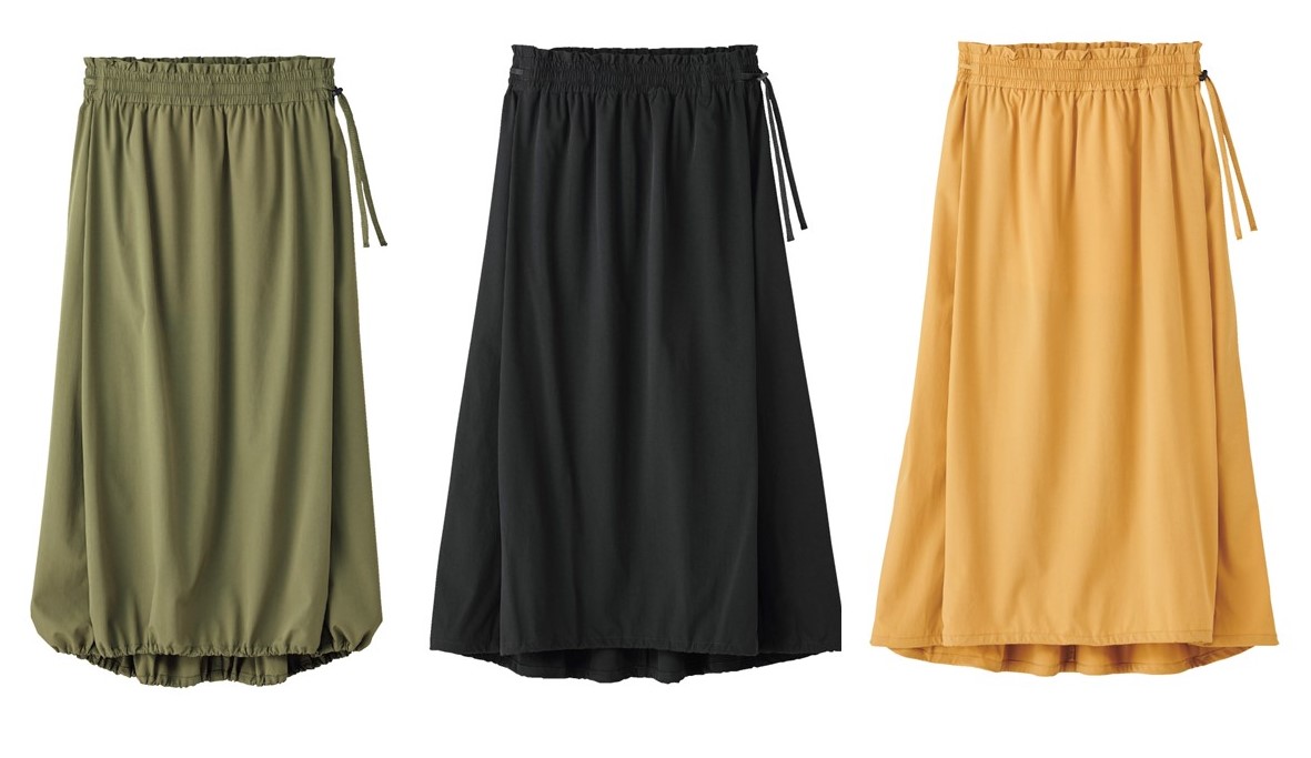 撥水コクーンスカート、全色の画像