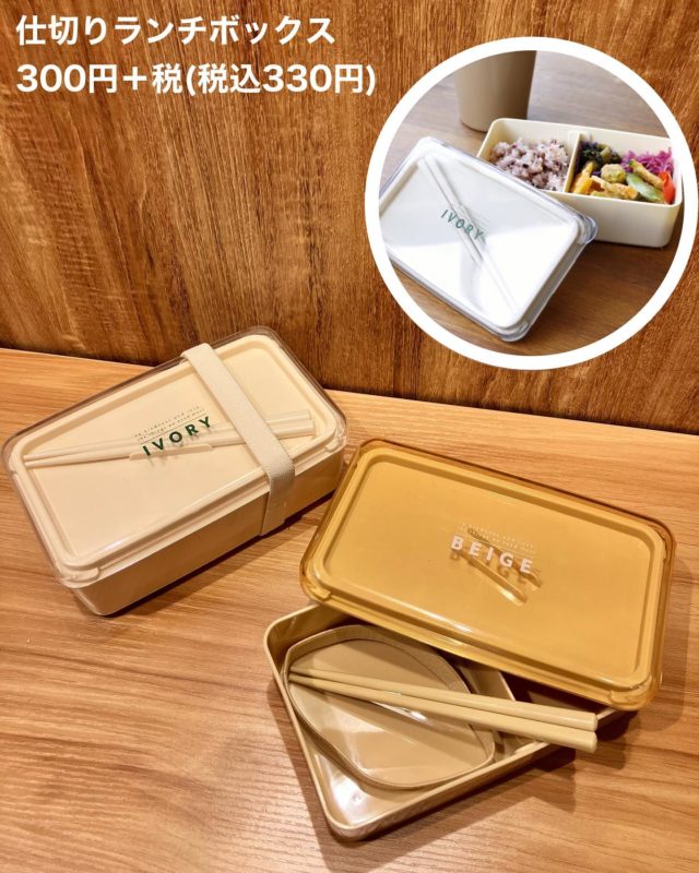 仕切り付きの1段式ランチボックス