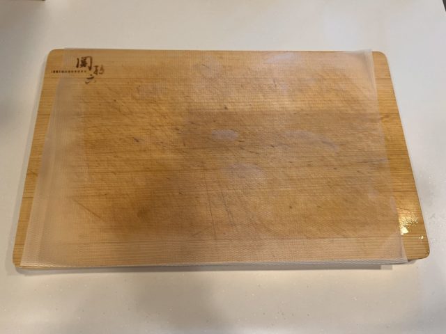 まな板に乗っているまな板シート