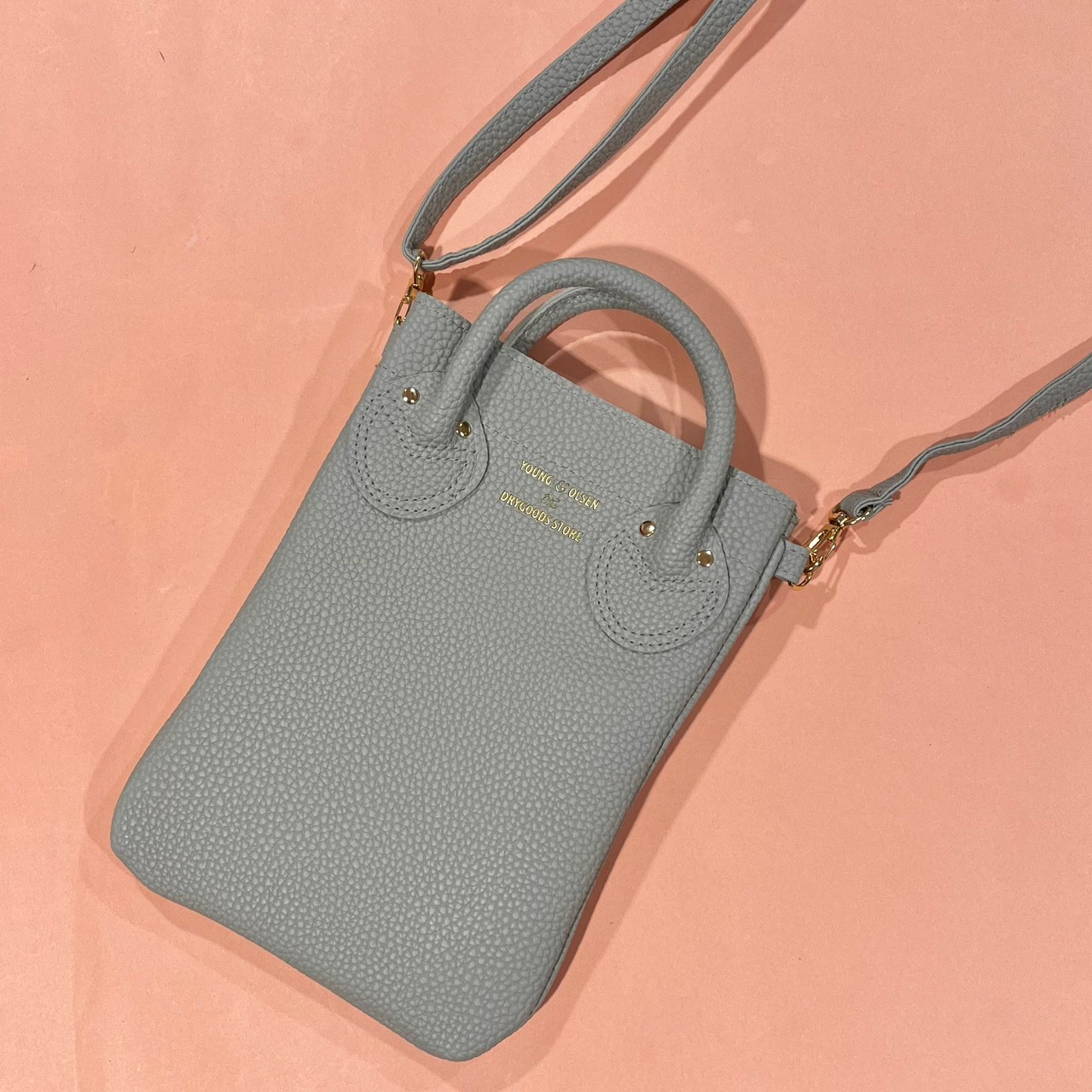 スマホショルダーバッグ、ベージュ