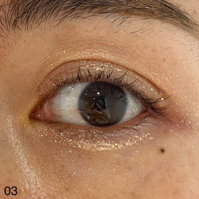 03 メープルティーでメイクした様子