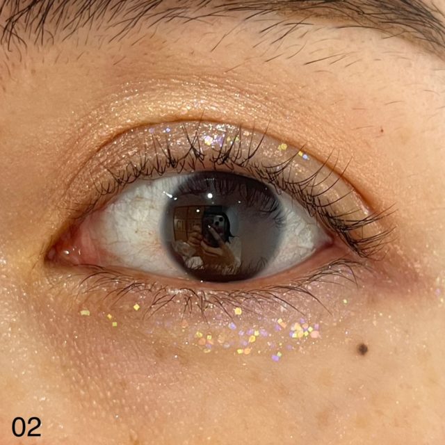 02 アイスシュガーでメイクした様子